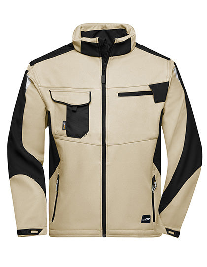 Herren Arbeits-Softshelljacke - JN844
