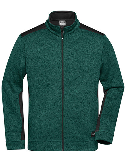 Herren Strick-Fleecejacke - JN862