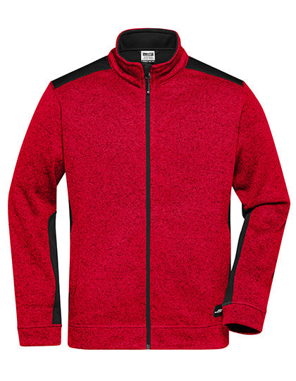 Herren Strick-Fleecejacke - JN862