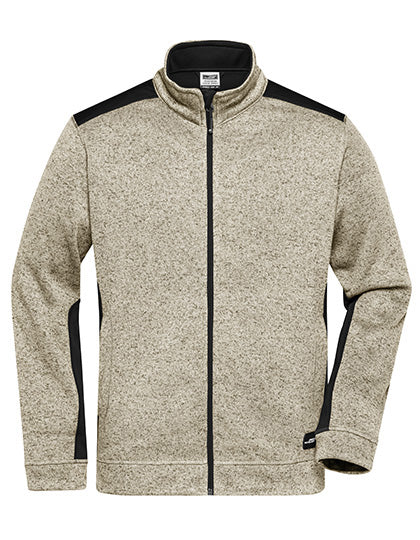 Herren Strick-Fleecejacke - JN862