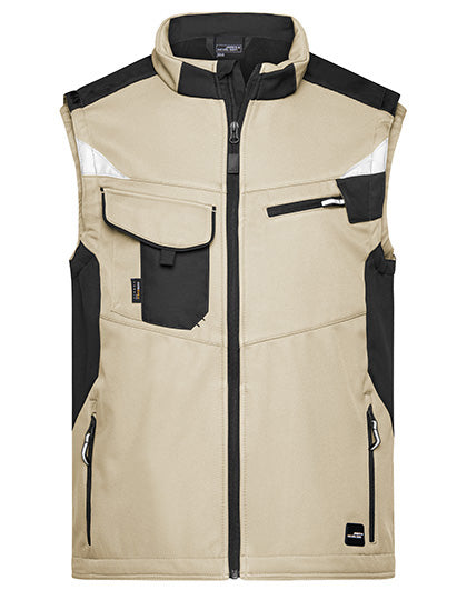 Herren Arbeits-Softshellweste - JN845